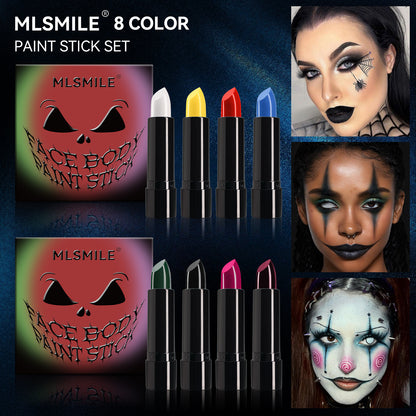 MLSMILE 2024 Halloween Face Body Paint Stick Set