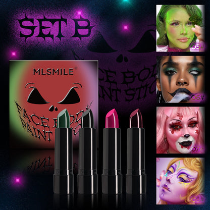 MLSMILE 2024 Halloween Face Body Paint Stick Set