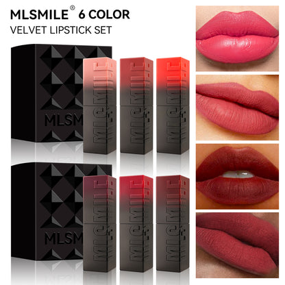 MLSMILE Velvet Lipstick Set in 6 Colours