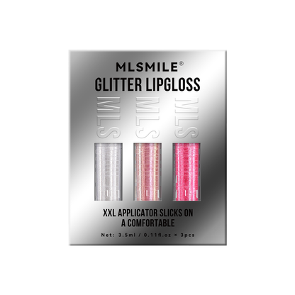 MLSMILE High Glitter Lip Gloss Set in 6 Colors