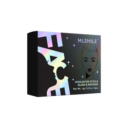 MLSMILE Natural Face Multi-Function Beauty Stick Set in 12 Colors